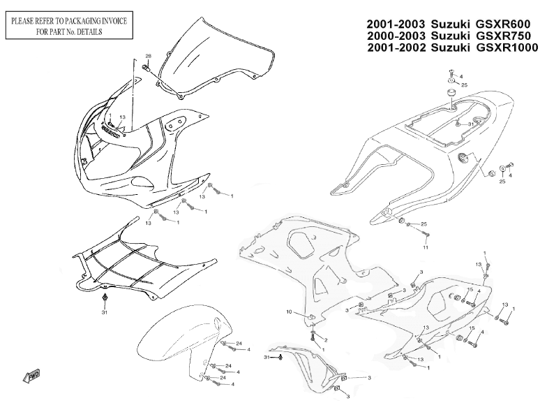 Suzuki Gsxr 600 Parts Diagram - General Wiring Diagram